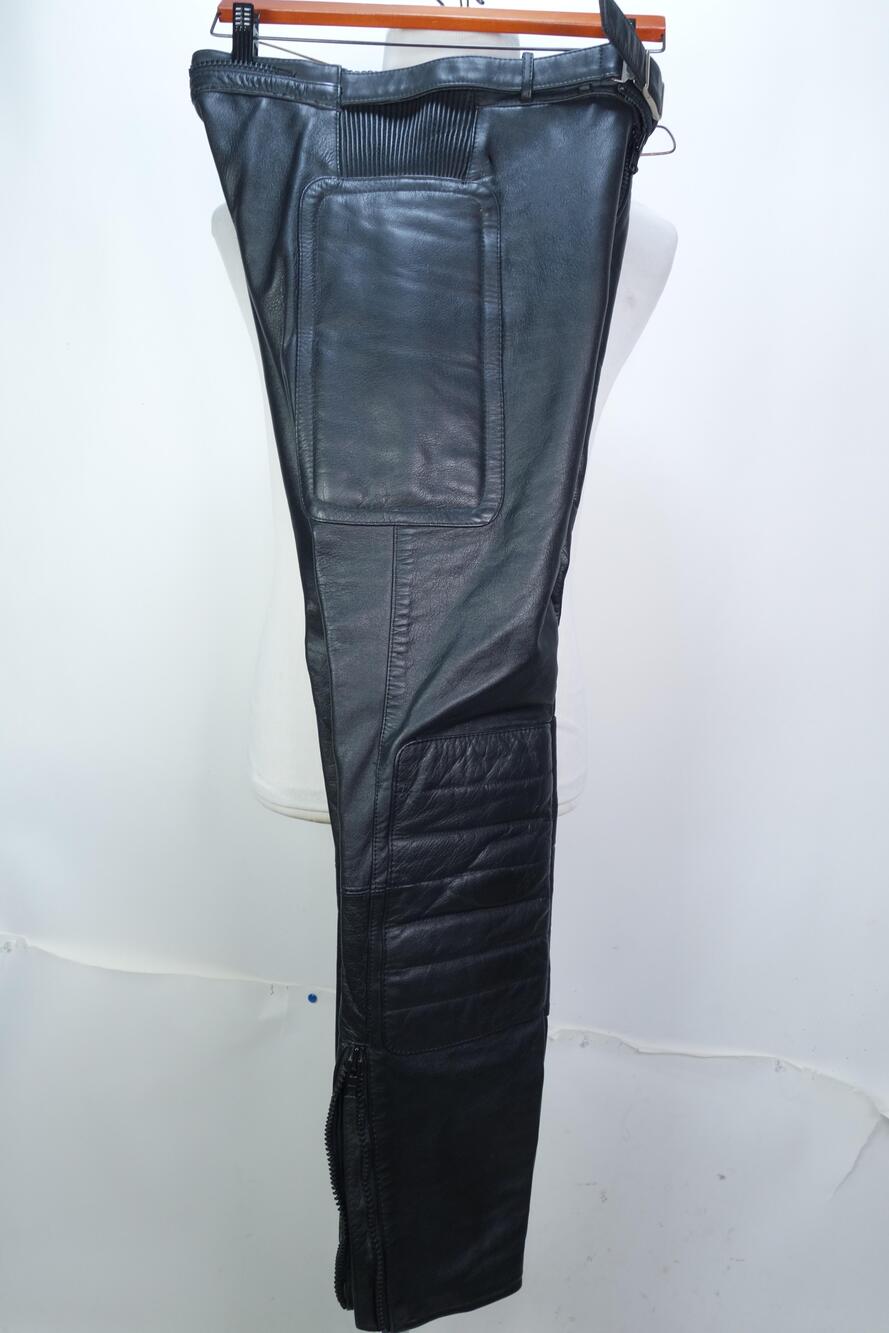 Vintage Hein Gericke Leather Motorcycle Pants Mens 30x30 Black